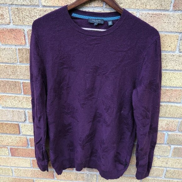 Ted Baker Wool Crewneck Sweater Size 3 - Picture 1 of 5